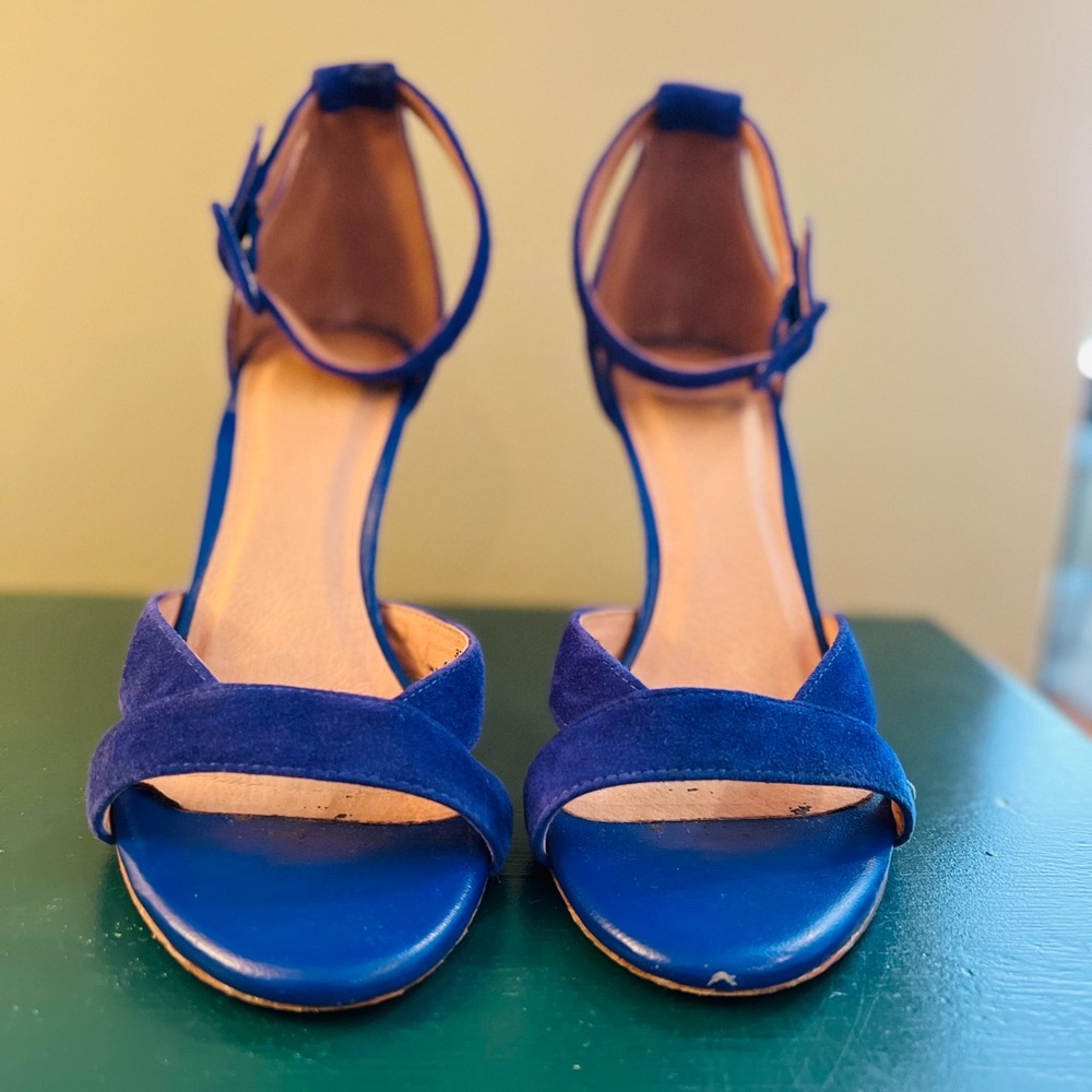 Joie Blue Suede Heels